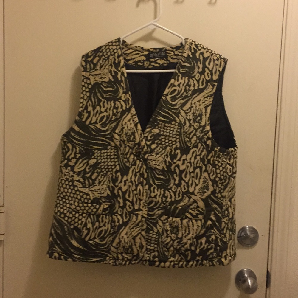 Multi colored vest